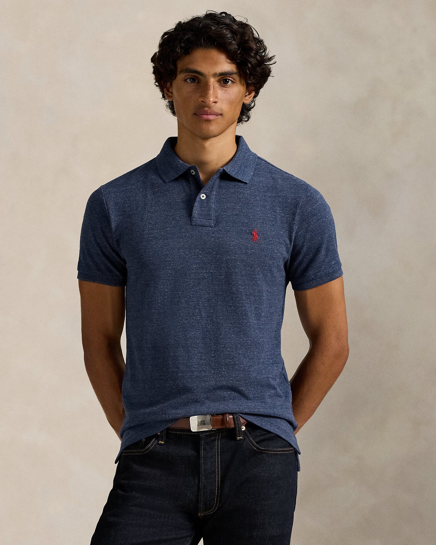 The Iconic Custom Slim Fit Mesh Polo