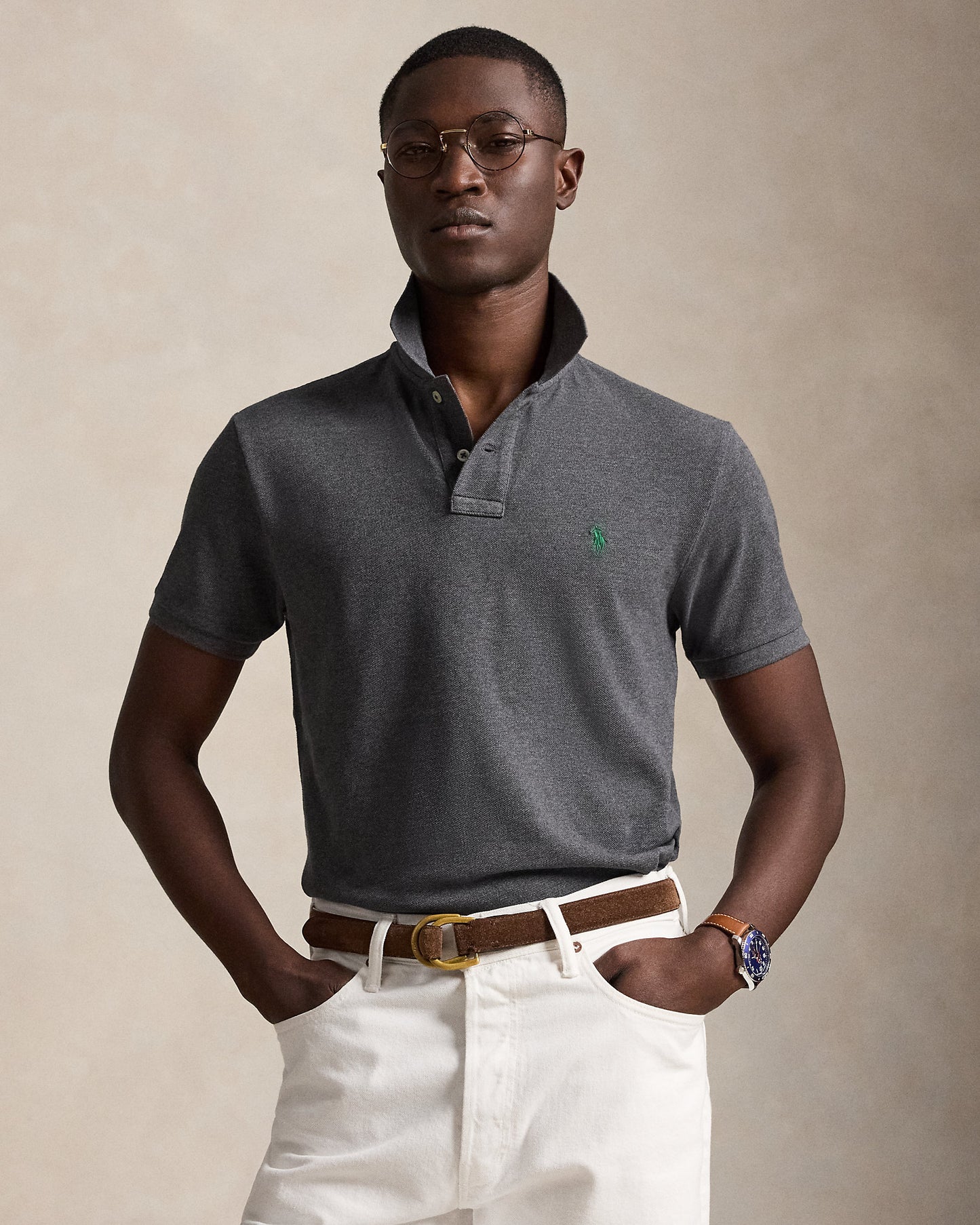 The Iconic Custom Slim Fit Mesh Polo