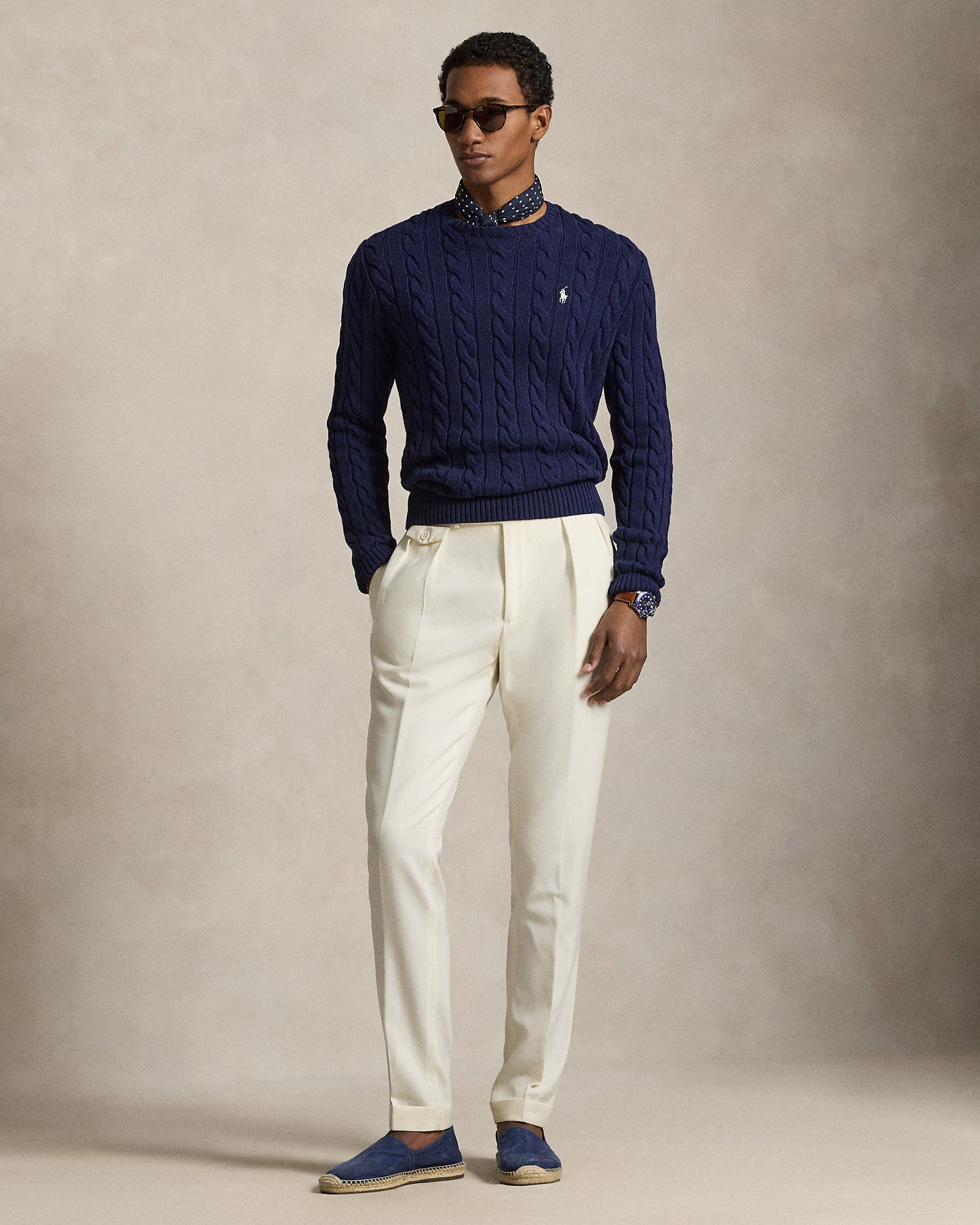 Cable-Knit Cotton Jumper