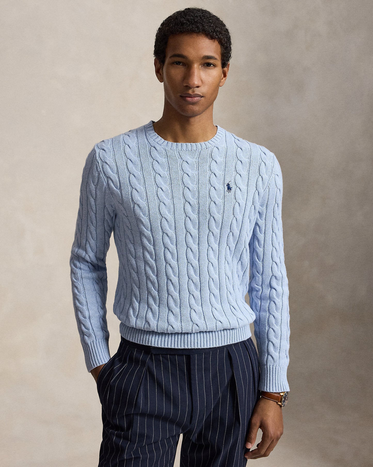 Cable-Knit Cotton Jumper