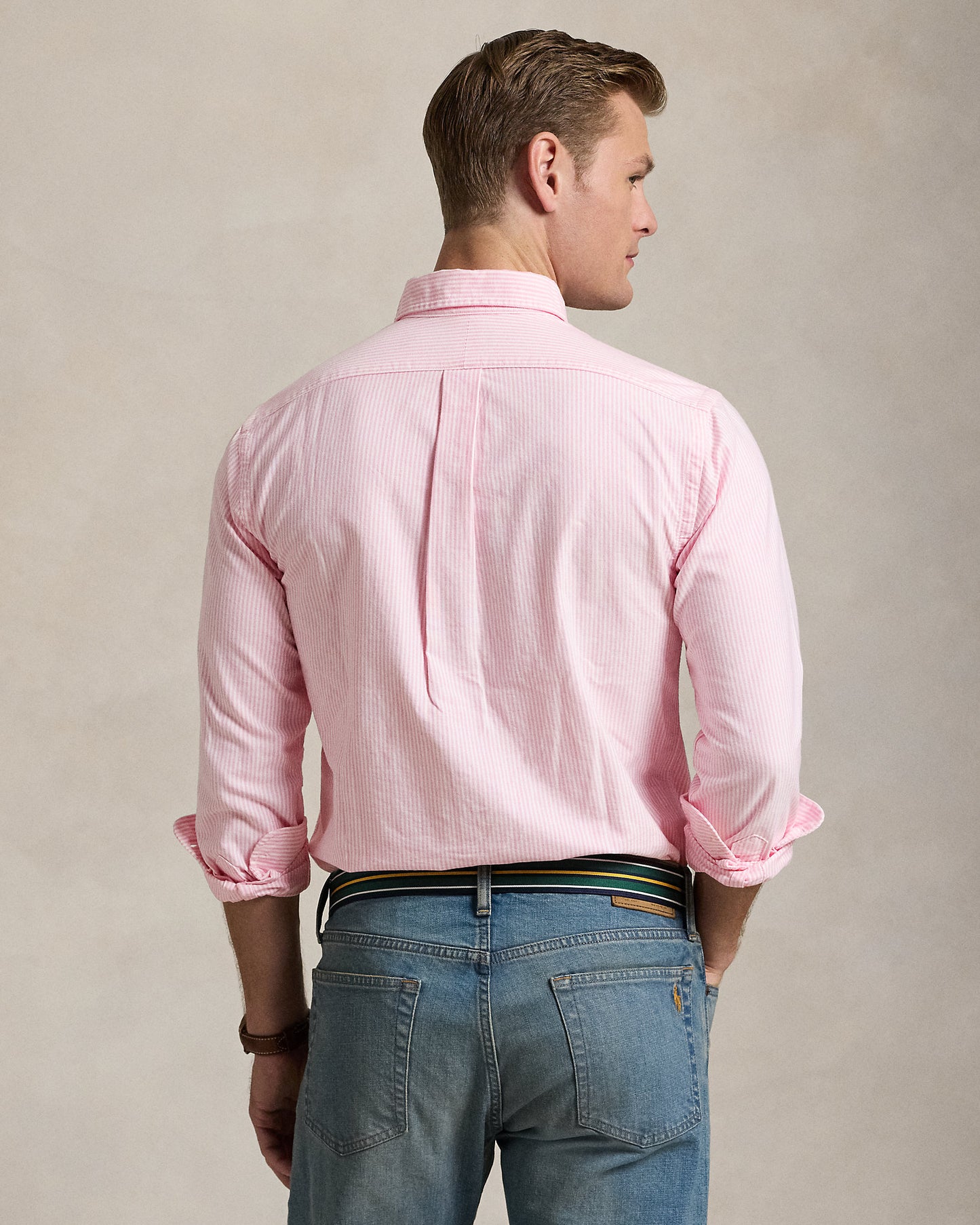 Custom Fit Striped Oxford Shirt